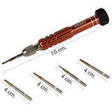 Jakemy JM-8140 Aliminyum alaşım 6 Parça Tornavida Set