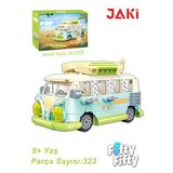 Jaki JK8305 Maker Pop Tatil Otobüsü 323 Parça Oyuncak Yapım Seti