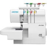 Jaktec JK-E360 Ev Tipi Overlok Dikiş Makinesi Beyaz Renk 4 İplik ile Profesyonel Dikiş İmkanı
