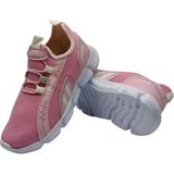JAKXMON Lastik bağcıklı Ortapedik & Anatomik Sağlam Kaymaz Tabanlı Nefes Alan UNISEX Çocuk Spor Ayakkabısı - Pembe