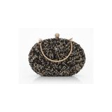 Jale Kadın Şık Siyah Beyaz Taşlı Kol Ve Omuz Clutch Portföy Taşlı Abiye Çanta