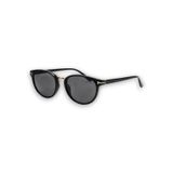 Jalvar Siyah Retro Oval Kemik Çerçeve Gold Detaylı Unisex UV400 Vintage Retro Güneş Gözlüğü