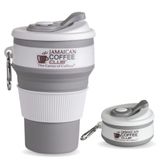 JamaicanCoffeeClub CollaClipCup, 16 oz Kahve Kupası, Vakum Yalıtımlı Kapaklı Kamp Kupası, Çift Duvar Paslanmaz Çelik Seyahat Bardak Kupası, Kahve Termosu Dış Mekan, Her İçecek için Harika