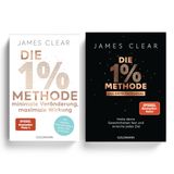 James Clear Bücherset, Die 1%-Methode + Erfolgsjournal, Veränderung von Gewohnheiten, inkl. Gratis-Lesezeichen, persönliche Ziele erreichen & Gewohnheiten verbessern - Atomic Habits