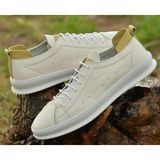 James Franco JF-5580 Erkek Hakiki Yumuşak Deri Premium Sneaker Ayakkabı - Bej