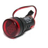 Jameson 22MM 0-100A Ledli Akım Trafolu Ampermetre Kırmızı - Siyah