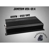 Jameson 4000W 4 Kanal Oto Amfi, Bass Kontrol Özelliği ile Yüksek Performans Sağlar