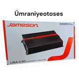 Jameson Güçlü 4 Kanal Oto Amfi 4X60 RMS 4000W Ses Sistemi Yüksek Performans