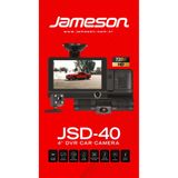 Jameson Jsd-40-4''lcd Ekran-3 Kameralı-Iç-Dış-Park Kameralı Sensörlü Araç Kayıt Kamerası