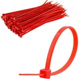 Jameson Kablo Bağı Kırmızı 20 cm 3.6 mm Plastik Cırt Kelepçe Naylon (100 Adet) Jameson JKB-3620K