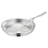 Jamie Oliver By Tefal Cook Akıllı Kızartma Tavası 28Cm, Kaplamasız Paslanmaz Çelik, İndüksiyona Uygun, Thermo-Fusion Taban, Geri Dönüştürülebilir, Perçinli Sap, Paslanmaz Çelik, E3110655
