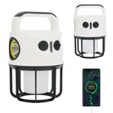 JAMISAY Kamp Feneri El Feneri Şarj Edilebilir, Güç Bankası, IPX4 Su Geçirmez, USB-C Kablo LED Kamp Çadırı Işığı Spot Lambası, Kamp, Yürüyüş, Kasırga, Acil Durum için