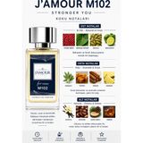 J'Amour M102 Stronger You Erkek Parfümü 50 Ml-Kalıcı Tatlı Odunsu Yoğun Koku