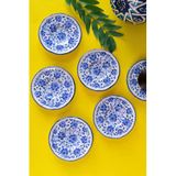 Jamuor Mess Fulya Porselen 12 cm 6 Parça Çay Tabak Takımı