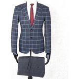 Jan Carlucci Erkek Slim Fit Sivri Yaka Antrasit Drop 6 Takım Elbise - 56 - 6 Drop