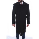 Jan Carlucci Kaşmir Uzun Palto - Siyah - 58