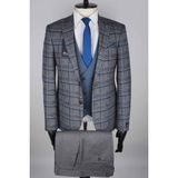 Jan Carlucci Kombinli Slimfit Drop 6 Takım Elbise - 54 - 6 Drop - Gri