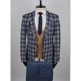Jan Carlucci Kombinli Slimfit Drop 6 Takım Elbise - 54 - 6 Drop - Mavi