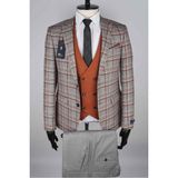 Jan Carlucci Kombinli Slimfit Drop 6 Takım Elbise - 56 - 6 Drop - Gri