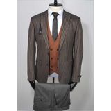 Jan Carlucci Kombinli Slimfit Drop 6 Takım Elbise - 58 - 6 Drop - Gri