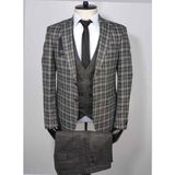 Jan Carlucci Kombinli Slimfit Drop 6 Takım Elbise - 58 - 6 Drop - Koyu Gri