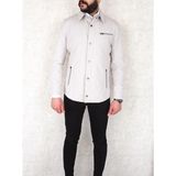 Jan Carlucci Slimfit Yazlık Gömlek Mont -Krem - 48
