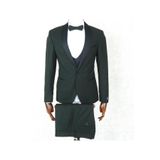 Jan Carlucci Slimfit Yeşil Şal Yaka Damatlık Takım Ceket - Yelek - Pantolon - Gömlek - Papyon
