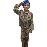 Jandarma Kamuflaj Mavi Bere+Palaska 4 Parça Çocuktakımı - 5 – 6 Yaş - Haki - Bej