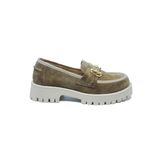 Janestt 294-5286 Kahverengi Deri Kadın Loafer Ayakkabı