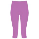 janisramone Kadın Bayan Yeni Düz Esnek 3/4 Tayt Egzersiz Sıkı Spor Salonu Kırpılmış Kapri Aktif Pantolon, leylak (Lilac), 6-8