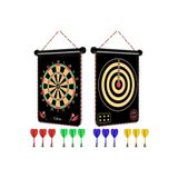 Janissary 17 Inç Mıknatıslı Dart Seti, 4 Çelik-dart Ile Çift Taraflı Dart Tahtası Oyunu,