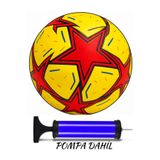 Janissary 2025 Şampiyonlar Ligi Orijinal Tasarımı Futbol Topu, 5 Numara, Halı Saha, + Pompa "SARI - KIRMIZI
