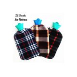 Janissary 33x19 cm 2 Lt Polar Kılıflı Termofor Sıcak Su Torbası, Karın Ağrısı Bel Ayak Isıtıcı