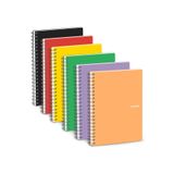 Janissary 6 ADET A4 96 Yaprak Okul Defteri PP Kapak Spiralli Defter A4 ( 3 ÇİZGİLİ + 3 KARELİ )