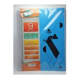 Janissary 6+2+1 Bölümlü 225 Yaprak A4 Sipralli Ayraçlı Defter 6 Kareli 2 Çizgili 1 Çizgisiz Çoklu Defter