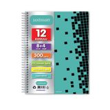 Janissary 8 4 Bölümlü 300 Yaprak A4 Sipralli Ayraçlı Defter 8 Kareli 4 Çizgili Çoklu Defter