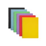 Janissary 8 ADET 60 Yaprak Okul Defteri PP Kapak Spiralli Defter A4 ( 4 ÇİZGİLİ + 4 KARELİ )