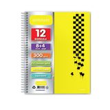 Janissary 9 3 Bölümlü 300 Yaprak A4 Sipralli Ayraçlı Defter 9 Kareli 3 Çizgili Çoklu Defter