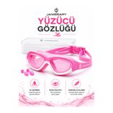 Janissary 9800 Pembe Çocuk Yüzücü Gözlüğü | Su Geçirmez, Buğu Önleyici, Kutulu Profesyonel Yüzme Gözlüğ