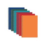 Janissary A5 8 ADET 60 Yaprak Okul Defteri PP Kapak Spiralli Defter A4 ( 4 ÇİZGİLİ + 4 KARELİ )
