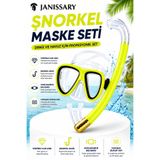 Janissary R1S MAVİ SMALL ÇOCUK ŞNORKEL SETİ DALIŞ MASKESİ ŞNORKEL SET