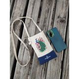 Janjan Askılı Telefon Çantası,askılı Cüzdan,kanvas Telefon Çantası,bel Çantası,askılı Cüzdanı, - 19x33 - Bej