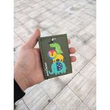 Janjan Cırt Cırtlı Çocuk Cüzdanı Sport Cüzdan Fermuarlı Cüzdan Baskılı Cüzdan - Haki