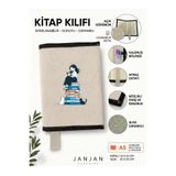 JANJAN DOĞAL KUMAŞ Kitap Kılıf,Yıkanabilir Kitap Kılıfı,Kitap Koruyucu,32x22 cm KİTAP KORUYUCU ÇANTA,BOOK SLEEVE,Kitap Çantası,KİTAP SEVER HEDİYESİ,ORGANİZER,DEFTER AJANDA KILIFI