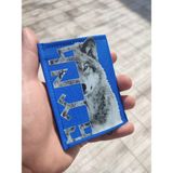 Janjan Orjinal Cırt Cırtlı Çocuk Cüzdanı Sport Cüzdan Fermuarlı Cüzdan Baskılı Cüzdan - Saks - Gri Melanj