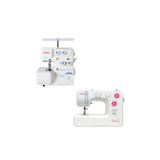 Janome 8002D Overlok Makinesi ve Flower 313 Dikiş Makinesi