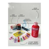 Janome Dikiş Makina Yağı,Dikiş Makara İpi,Mıknatıs,Kumaş Mandalı,Metal Çıt Makas Kırmızı