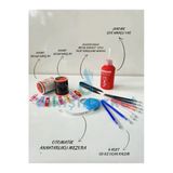 Janome Dikiş Makina Yağı,Dikiş Makara İpi,Otomatik Anahtarlıklı Mezura,Kumaş Mandalı,Isı İle Uçan Kalem Kırmızı