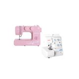 Janome E1015 Joy Of Sewing Dikiş Makinesi (Pembe) Ve 8002D Overlok Makinesi Avantaj Paketi Pembe