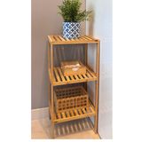 Janset Bambu Raf Ünitesi,mutfak Rafı,banyo Rafı,çok Amaçlı Raf Ünitesi, çiçeklik,düzenleyici 33-36-80 Cm